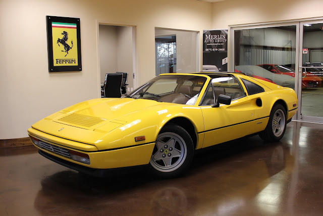 1986 Ferrari 328 GTS in Yellow – Supercar Saturday